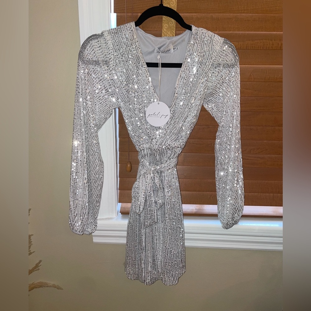 Petal and Pup Sequin Dress